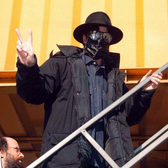 6 novembre 1995, Londres. Arrivée de Michael Jackson à l’aéroport d’Heathrow. © Alpha Agency / Bestimage