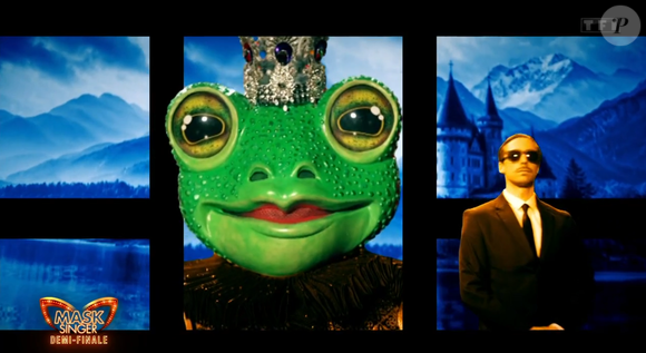 Avant de se démasquer 

La Grenouille dans "Mask Singer 7", capture d'écran TF1