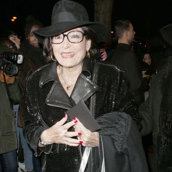 Nana Mouskouri - Les célébrités au défilé de mode Haute-Couture printemps-été 2020 "Jean-Paul Gaultier" au théâtre du Châtelet à Paris le 22 janvier 2020. © Christophe Aubert via Bestimage