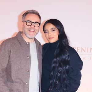 Guillaume de Tonquédec et Hafsia Herzi assistent à un photocall pour le Gala d'Hiver du Peninsula Paris, avec un cocktail dînatoire orchestré par le Chef Exécutif David Bizet et la Chef Pâtissière Anne Coruble à l'hôtel Peninsula à Paris, France le 27 novembre 2025. Photo by David Boyer/ABACAPRESS.COM