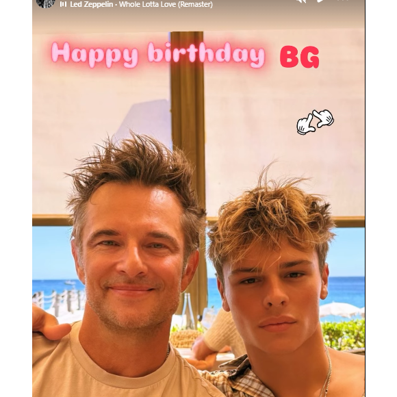 "Il aimerait bien bosser dans le cinéma", a confié le chanteur, rapportant alors les paroles de son fils : "Attendons que je fasse quelque chose et puis après, on verra".

Cameron Smet, le fils de David Hallyday et Alexandra Pastor, fête ses 21 ans.