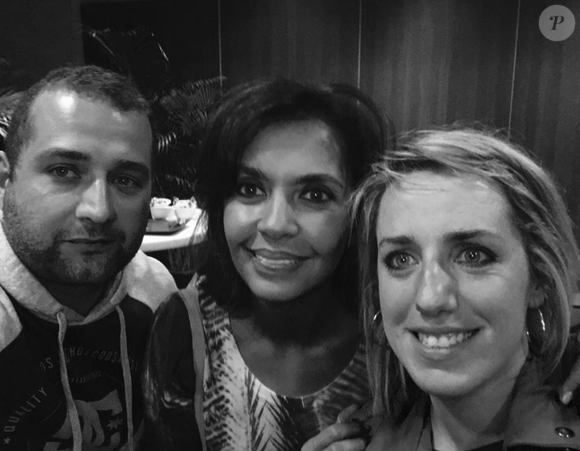 Claire et Sébastien de "L'amour est dans le pré" avec Karine Le Marchand - Facebook, 26 février 2019 @Facebook
