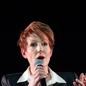 Natacha Polony lors de la soirée du Comité international de soutien pour la libération de Boualem Sansal, présidé par Catherine Camus et initié par la Revue Politique et Parlementaire, qui a organisé une grande soirée de soutien le 16 décembre 2024 au Théâtre Libre à Paris, en France, en partenariat avec Marianne, les Éditions Gallimard, les Éditions du Cerf, le Comité Laïcité République, le Laboratoire de la République et Le Point. Photo par Alexis Jumeau/ABACAPRESS.COM