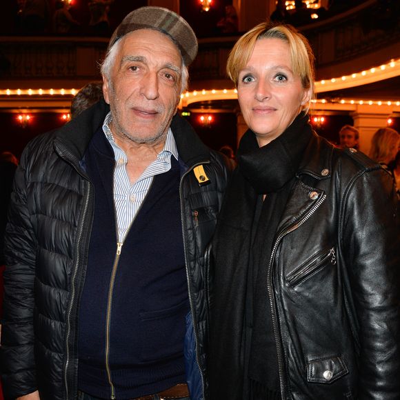 Gérard Darmon et sa femme Christine - Générale de la pièce "L'heureux élu",  une comédie de Eric Assous au Théâtre de la Madeleine à Paris le 24 octobre 2016. © Coadic Guirec/Bestimage