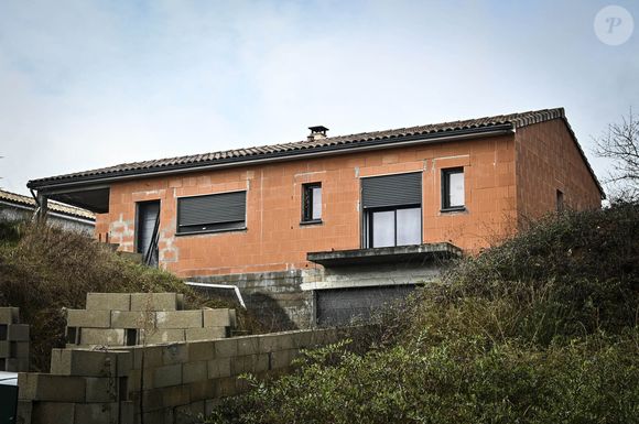 Vue générale de la maison de Delphine Jubillar à Cagnac les Mines, France, le 8 janvier 2022. © Thierry Breton/Panoramic/Bestimage