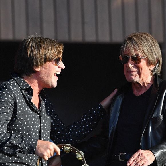 Dutronc et Dutronc se produit lors de la Fête de l'Humanité au Plessis-Pâté / Bretigny-sur-Orge, France, le 11 septembre 2022. Photo par Christophe Meng/ABACAPRESS.COM
