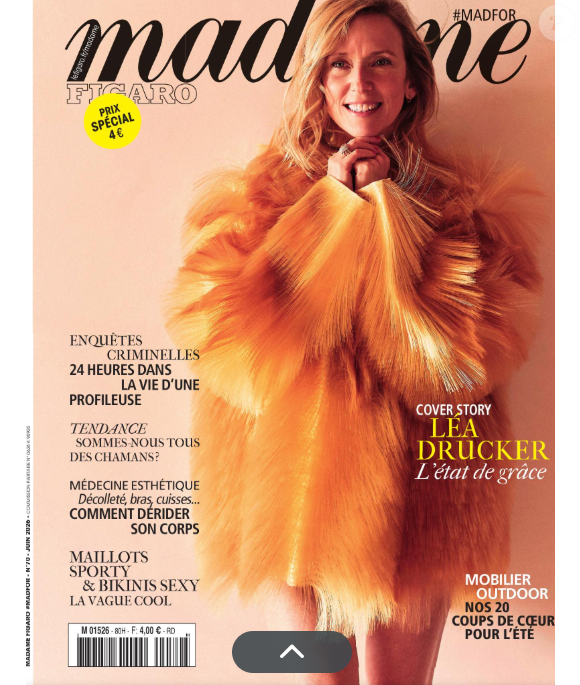 "Madame Figaro" fait sa Une sur Léa Drucker dans son numéro de juin 2026, en kiosques depuis le 29 mai