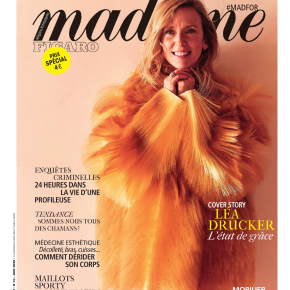 "Madame Figaro" fait sa Une sur Léa Drucker dans son numéro de juin 2026, en kiosques depuis le 29 mai