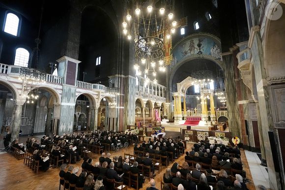 Vue générale de la messe de requiem pour la duchesse de Kent, à la cathédrale de Westminster, dans le centre de Londres. 16 septembre 2025. © PA Photo/ Bestimage