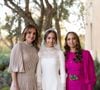 Une arrivée qui vient agrandir la famille seulement dix-huit mois après la naissance de sa première fille, Amina.

Mariage de la princesse Iman de Jordanie et de Jameel Alexander Thermiotis au palais Beit Al Urdun à Amman, le 12 mars 2023. Dana Press / Bestimage