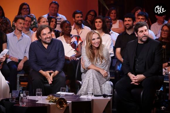 Exclusif - André Manoukian, Hélène Segara, Patrick Fiori lors de l'enregistrement de l'émission "Le Grand Echiquier - Méditerrannée" présentée par A.Manoukian et C.Chazal et diffusée le 2 juillet 2026 sur France 2, à Versailles, France, le 1er juillet 2025. © Jack Tribeca/Bestimage