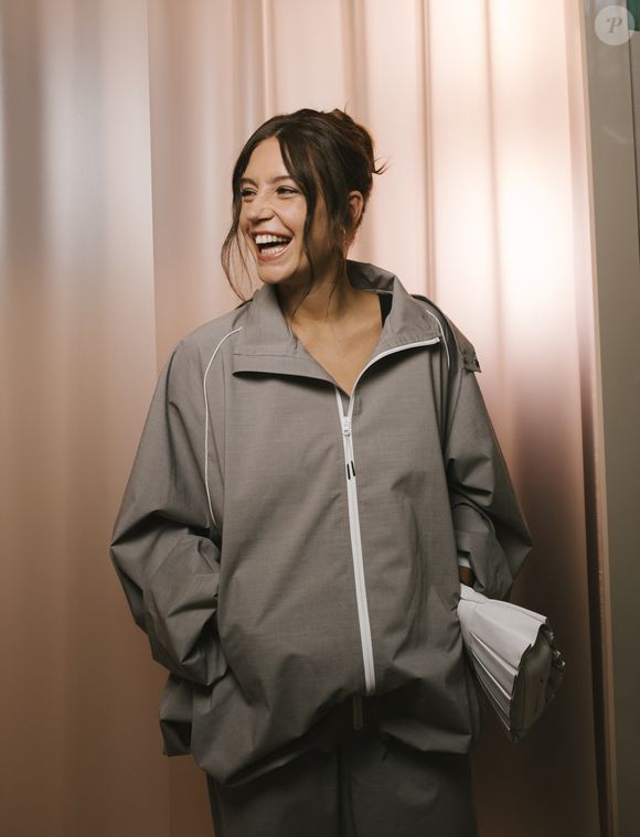 Adele Exarchopoulos au Front Row du défilé Lacoste Collection Femme Prêt-à-Porter Printemps/Eté 2026 lors de la Fashion Week de Paris (PFW), au Lycée Carnot, à Paris, France, le 5 octobre 2025. © Sam Delpech/Bestimage