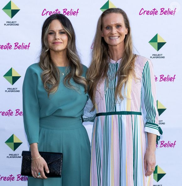 La princesse Sofia (Hellqvist) de Suède, Frida Vesterberg, fondatrice de l'association - 15ème  anniversaire de "Project Playground" au Musée du Jouet de Stockholm, le 25 septembre 2025. © Action Press / Bestimage