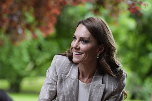 Catherine (Kate) Middleton, princesse de Galles, visite l'école maternelle Salvador Allende à Reggio Emilia (Italie), lors de son voyage consacré à la petite enfance, le 14 mai 2026.
© GOFF / Bestimage