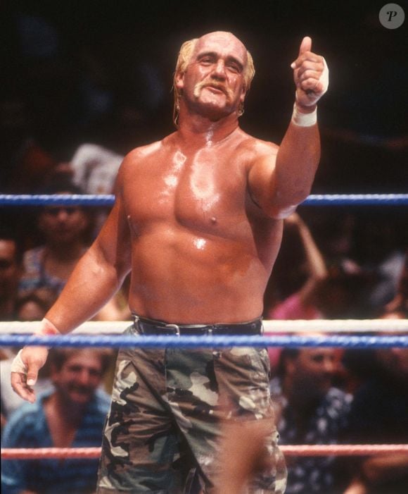 La légende du catch Hulk Hogan ne sentirait plus le bas de son corps après une opération du dos. Il serait contraint de se déplacer à l'aide d'une canne. C'est en tous cas ce qu'a déclaré Kurt Angle dans son podcast.
Backgrid USA / Bestimage