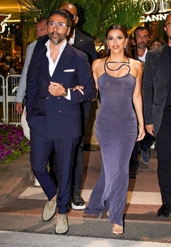 Eva Longoria et son époux José Bastón à la soirée Palab Otephanie Slach à Cannes. Photo par Backgrid USA / Bestimage