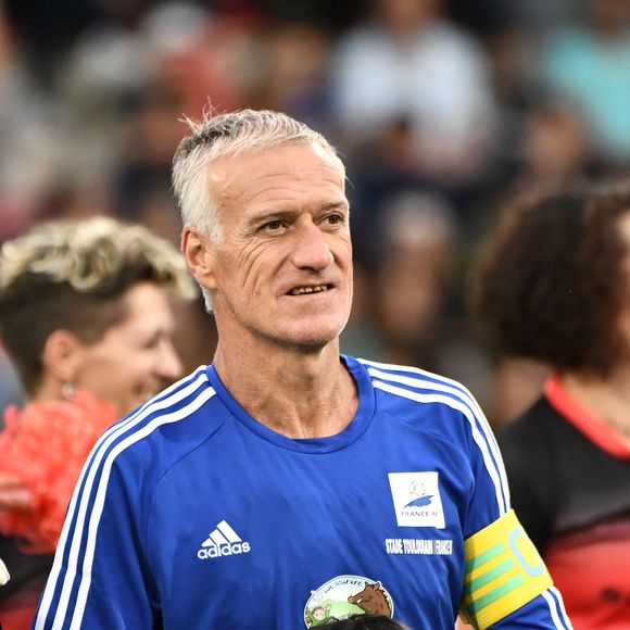 Didier Deschamps - Les champions du monde de 98 ont défié les rugbymen du Stade toulousain lors d'une rencontre caritative pour l’association de Pascal Olmeta "Un sourire, un espoir pour la vie" sur la pelouse du stade Ernest Wallon à Toulouse, France, le 10 juillet 2017. © Agence/Bestimage