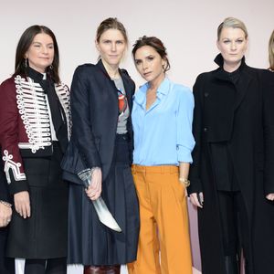 Natalie Massenet, Gabriela Hearst, Victoria Beckham, guest - Remise du prix "International Woolmark Prize" lors de la fashion week à Paris, le 23 janvier 2017. SGP / BESTIMAGE