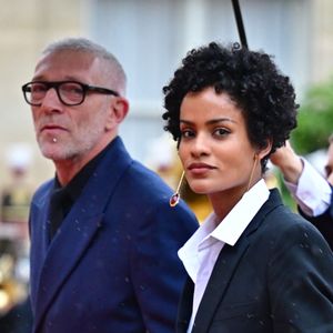 Vincent Cassel et sa compagne Narah Baptista - Arrivées des personnalités au dîner d'État en l'honneur du président brésilien et de sa femme au palais présidentiel de l'Élysée à Paris le 5 juin 2025.
© Christian Liewig / Bestimage