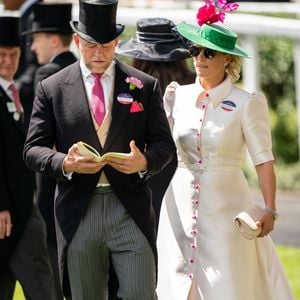 Zara et Mike Tindall lors de la troisième journée du Royal Ascot à l'hippodrome d'Ascot.  UK le 16 juin 2022. Photo by Aaron Chown/PA Photos/ABACAPRESS.COM