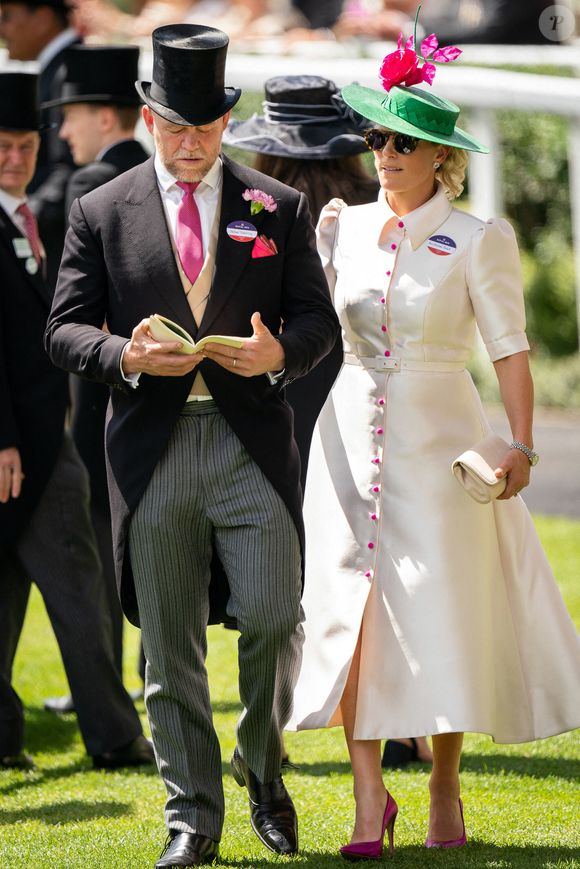 Zara et Mike Tindall lors de la troisième journée du Royal Ascot à l'hippodrome d'Ascot.  UK le 16 juin 2022. Photo by Aaron Chown/PA Photos/ABACAPRESS.COM