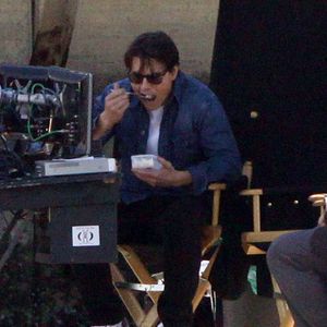 L'acteur Tom Cruise et Cameron Diaz sur le tournage du film 'Knight and Day' à Long Beach, CA, USA le 27 janvier 2010. Photo by Ramey Agency/ABACAPRESS.COM