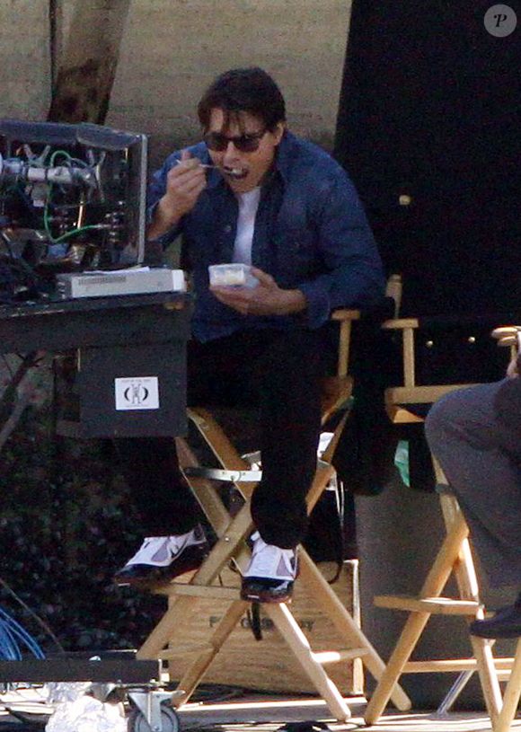 L'acteur Tom Cruise et Cameron Diaz sur le tournage du film 'Knight and Day' à Long Beach, CA, USA le 27 janvier 2010. Photo by Ramey Agency/ABACAPRESS.COM