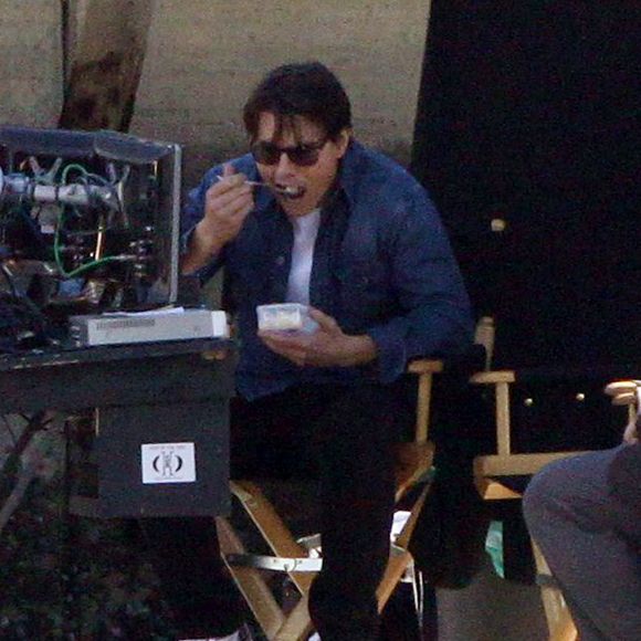 L'acteur Tom Cruise et Cameron Diaz sur le tournage du film 'Knight and Day' à Long Beach, CA, USA le 27 janvier 2010. Photo by Ramey Agency/ABACAPRESS.COM