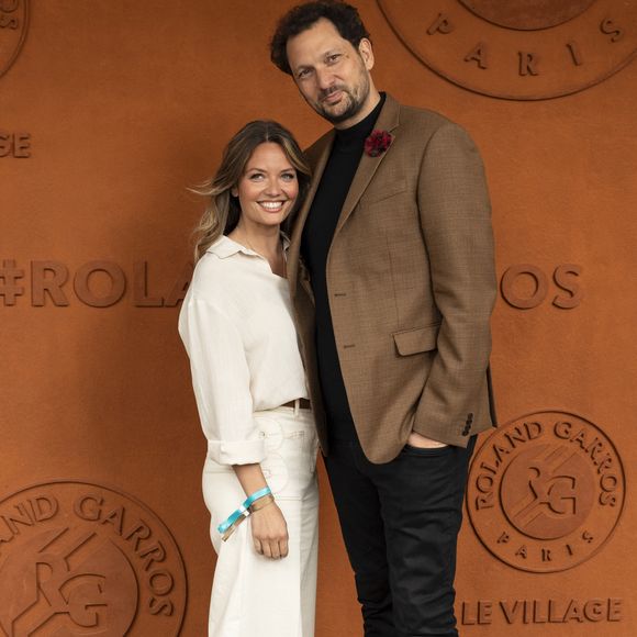 Éric Antoine et sa compagne Gennifer Demey au village lors des Internationaux de France de Tennis de Roland Garros 2025, à Paris, France, le 7 juin 2025. © Cyril Moreau/Bestimage