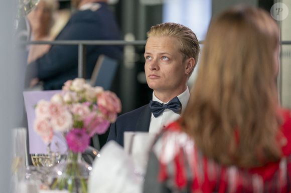 Marius Borg Hoiby lors de la célébration par le gouvernement de la journée de l'autorité de la princesse Ingrid Alexandra à Oslo, en Norvège, le 16 juin 2022 . Photo by Haakon Mosvold Larsen/NTB:Scanpix/ABACAPRESS.COM