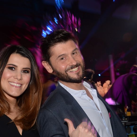 Exclusif - Karine Ferri et Christophe Beaugrand lors du 7ème gala de l'association "Les Rois du Monde" avec un plateau d'artistes et une vente aux enchères au profit des enfants défavorisés, orphelins et hospitalisés, suivi d'une soirée dansante à la Salle Wagram à Paris, France, le 18 février 2019. © Rachid Bellak/Bestimage