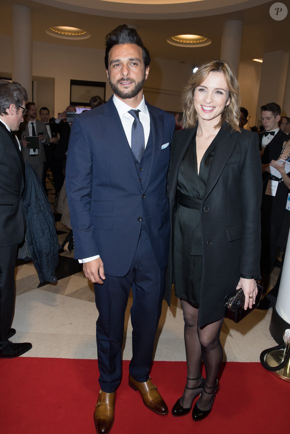 Maxim Nucci et sa compagne Isabelle Ithurburu (enceinte) - Arrivées lors de la 43ème cérémonie des César à la salle Pleyel à Paris, le 2 mars 2018.
© Dominique Jacovides - Olivier Borde / Bestimage