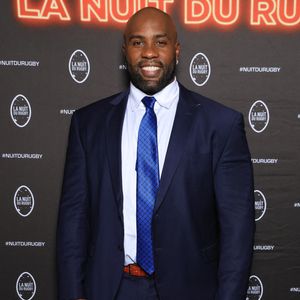 Teddy Riner lors de La Nuit du Rugby à l'Olympia à Paris, France le 06 octobre 2025. Photo par Jerome Domine/ABACAPRESS.COM