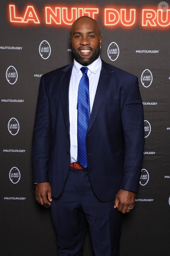 Teddy Riner lors de La Nuit du Rugby à l'Olympia à Paris, France le 06 octobre 2025. Photo par Jerome Domine/ABACAPRESS.COM
