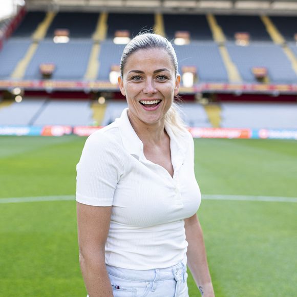 Exclusif - Laure Boulleau - 3ème édition de la rencontre de football caritative "Match des héros" entre le "RC Lens Légendes" et "L'équipe Unicef" au stade Bollaert-Delelis à Lens le 6 juin 2023.
© Pierre Perusseau / Bestimage