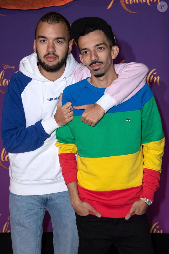 Bigflo et Oli assistant à l'avant-première d'Aladdin au cinéma Grand Rex à Paris, France, le 08 mai 2019. © Aurore Marechal/Abacapress.com