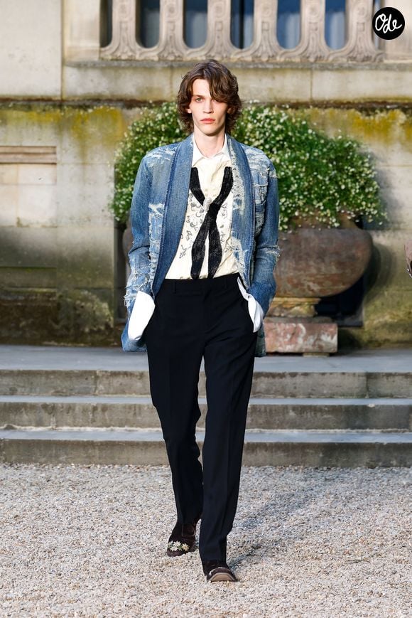 Défilé de mode Dior Homme Prêt à Porter Collection Homme Printemps/Été 2027 lors de la Fashion Week de Paris, France, le 24 juin 2026. © Bestimage