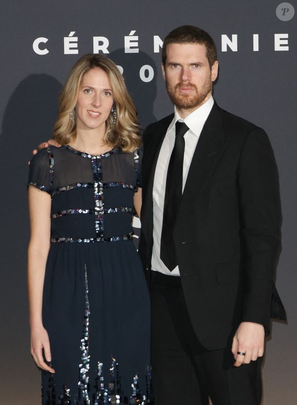 Joy Desseigne Barriere et son frère Alexandre Desseigne Barriere au photocall du dîner de la 50ème édition de la cérémonie des César au Fouquet's à Paris, France, le 28 février 2025. © Coadic Guirec/Bestimage
