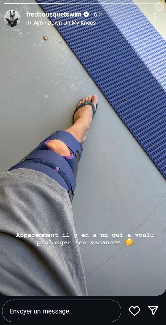 Story Instagram de Frédérick Bousquet du samedi 30 août 2025.