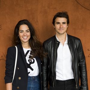 Anouchka Delon et son compagnon Julien Dereims - Célébrités dans le village des internationaux de France de tennis de Roland Garros à Paris, France, le 8 juin 2019. ©JB Autissier / Panoramic / Bestimage