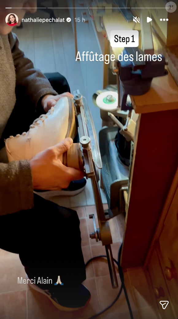 Story Instagram de Nathalie Péchalat du lundi 26 et mardi 17 janvier 2026.