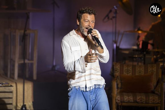 Exclusif - Christophe Maé - Christophe Maé, à l'occasion de sa tournée "Carnet de voyage", en concert au Théâtre de verdure lors du 40ème Festival de Ramatuelle. Le 1er août 2024
Cyril Bruneau / Festival de Ramatuelle / Bestimage