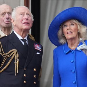 Le roi Charles III d'Angleterre et Camilla Parker Bowles, reine consort d'Angleterre, - Buckingham Palace le 5 mai 2025. © Julien Burton / Bestimage