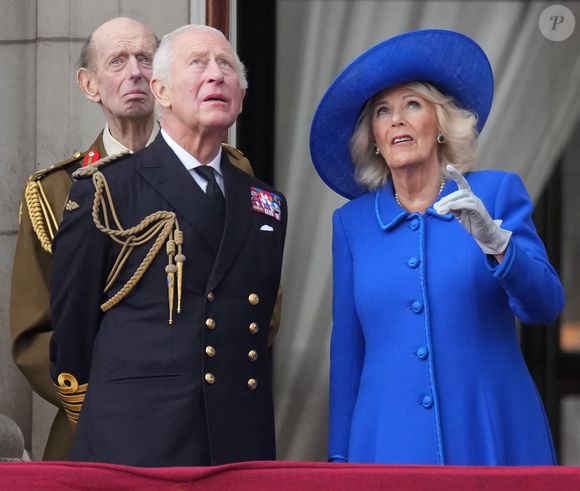 Le roi Charles III d'Angleterre et Camilla Parker Bowles, reine consort d'Angleterre, - Buckingham Palace le 5 mai 2025. © Julien Burton / Bestimage