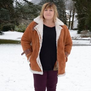 Michele Bernier assiste à un photocall dans la neige pour le film Ne Sous Silence lors du 20e Festival des Créations Télévisuelles de Luchon a Luchon, France, le 10 Fevrier 2018. Photo by Aurore Marechal/ABACAPRESS.COM