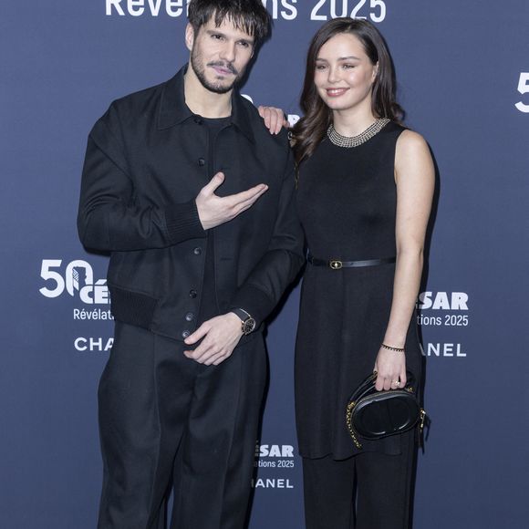 François Civil (montre Audemars Piguet)  et Mallory Wanecque - Photocall de la soirée "Cesar Révélations 2025" au Trianon à Paris le 20 janvier 2025.

© Olivier Borde / Bestimage