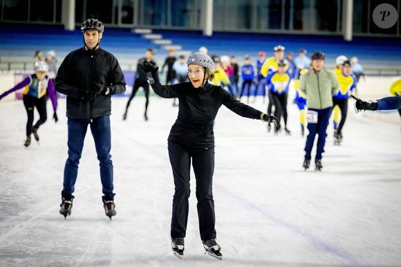 La princesse Margriet des Pays-Bas s'est blessée en faisant du patinage lors d'un évènement caritatif à Heerenveen aux Pays-Bas le 23 mars 2025. (Dana Press / Bestimage).