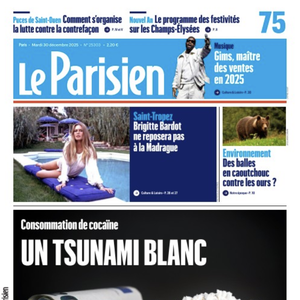 Couverture du "Parisien", en kiosque ce mardi 30 décembre 2025.