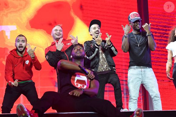 Oli, Jul, Bigflo et Black M en concert au stade Orange Velodrome à Marseille le 11 octobre 2019 dans le cadre de la tournée Phoenix Tour de Soprano. © Bruno Bebert / Bestimage
