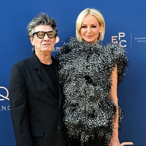 Marc Lavoine et Adriana Karembeu - 11ème édition du Gala de charité de Patrick Mouratoglou à la Mouratoglou Academy & Resort à Biot le 21 juin 2025. Ce gala de prestige réunit chaque année les grandes figures du sport, du divertissement et de nombreux donateurs, mobilisés pour soutenir les jeunes talents du tennis mondial. © Bruno Bebert/Bestimage